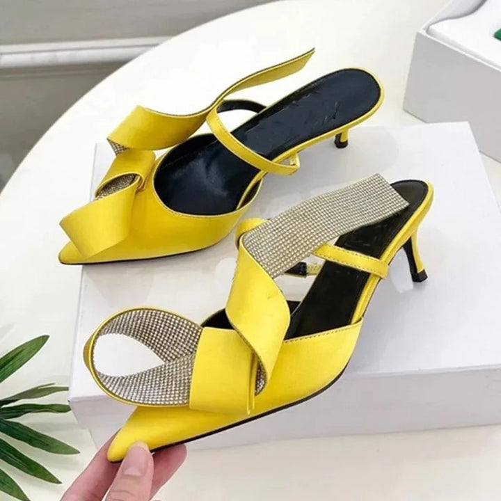 Papillon Satin Mules