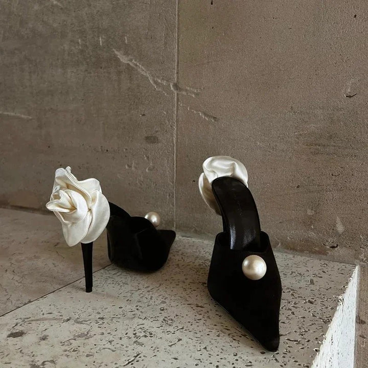 Camellia Pearl Stilettos