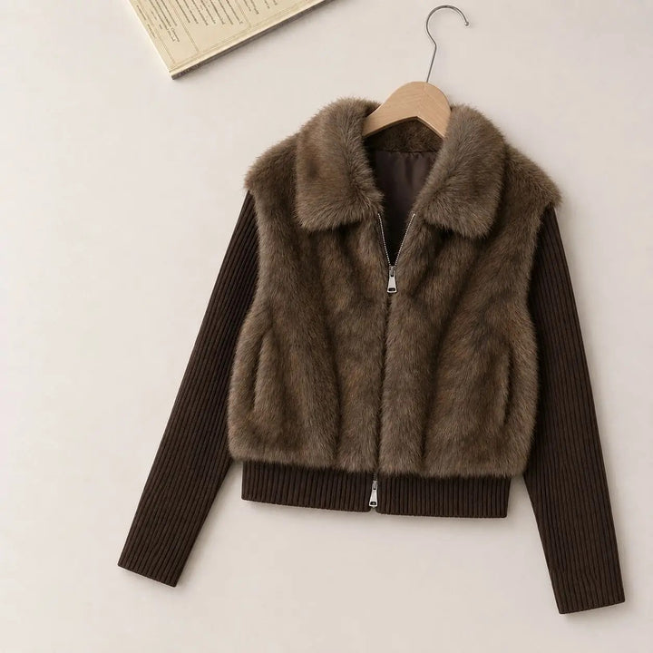 Margaux Fur Bomber Jacket