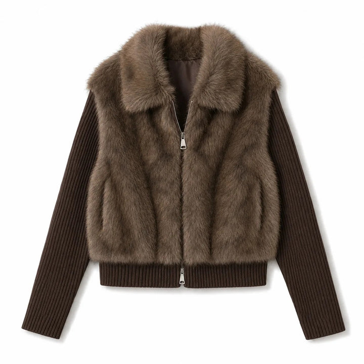 Margaux Fur Bomber Jacket