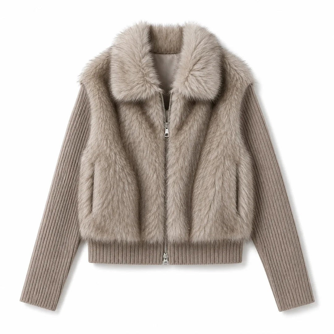Margaux Fur Bomber Jacket