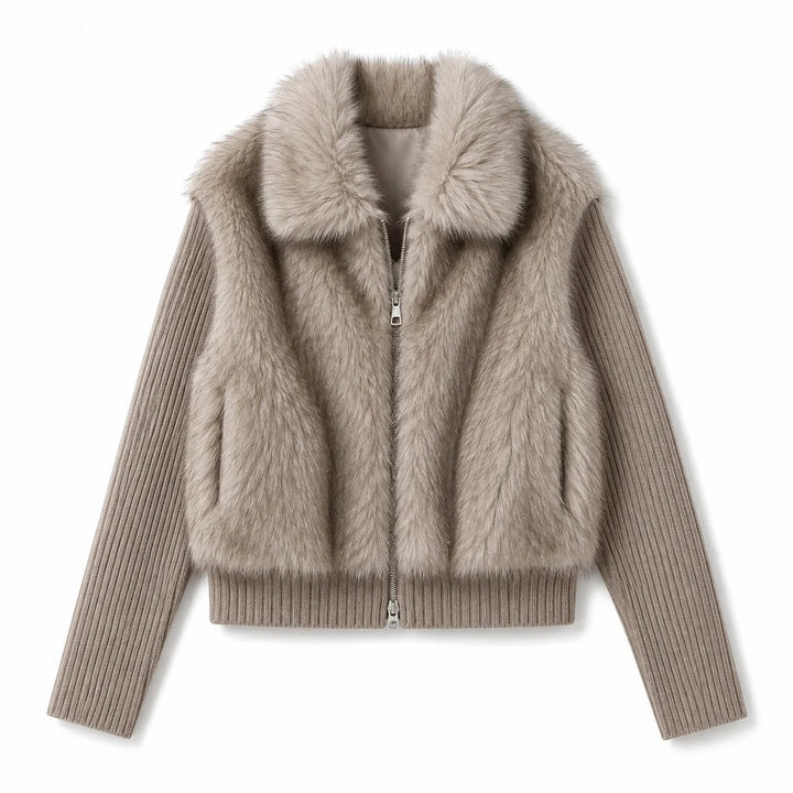 Margaux Fur Bomber Jacket