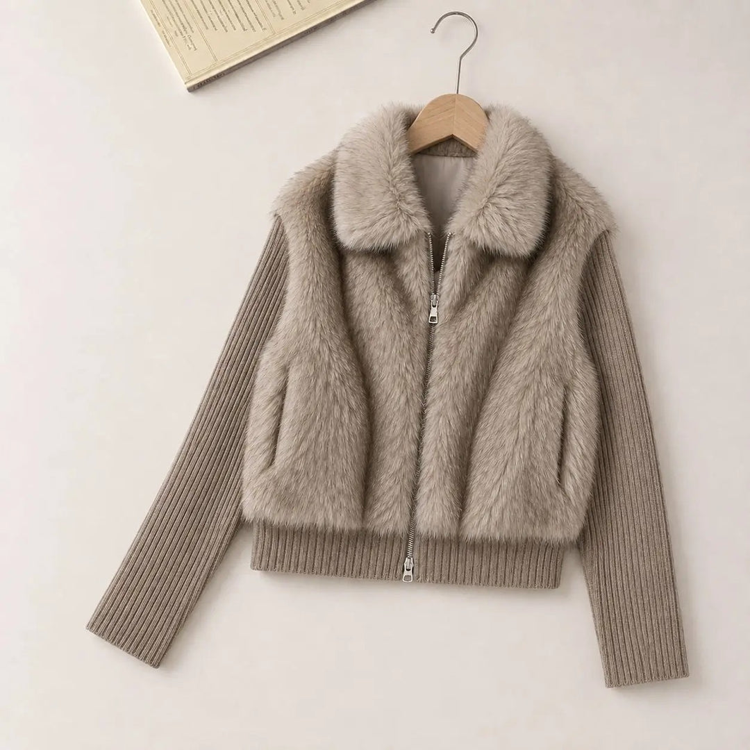 Margaux Fur Bomber Jacket