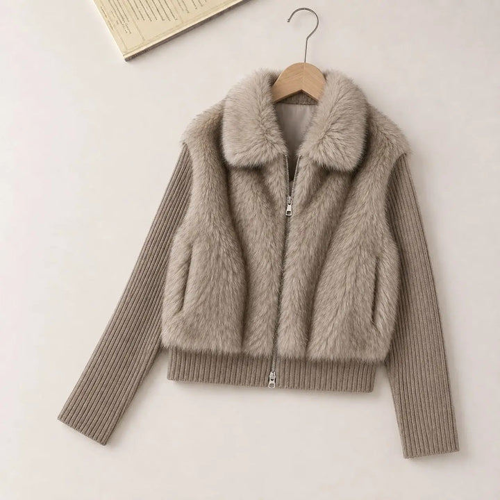 Margaux Fur Bomber Jacket
