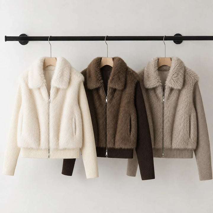 Margaux Fur Bomber Jacket