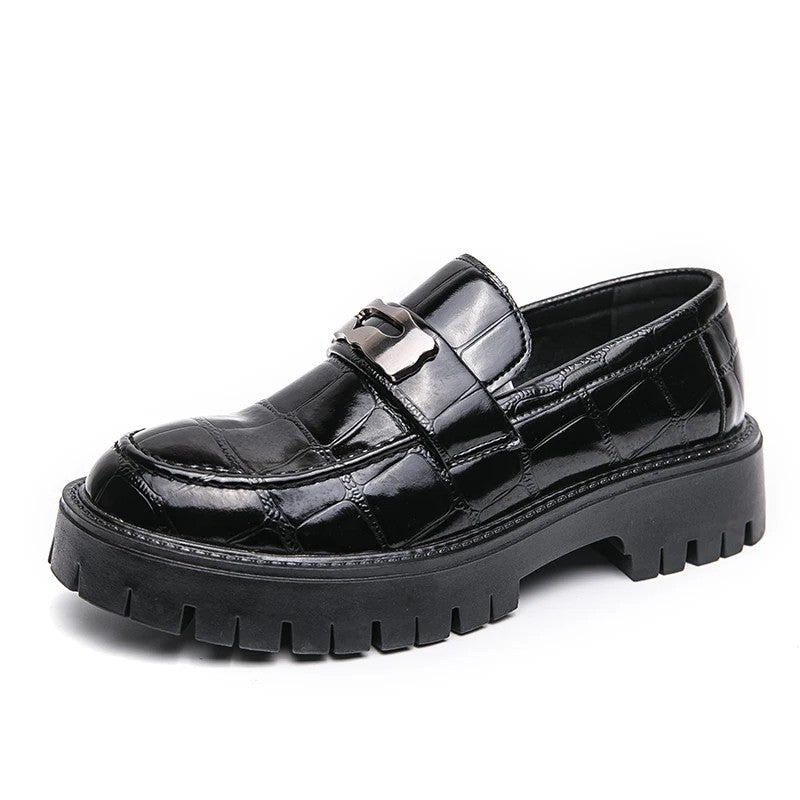 Quarry Croc-Embossed Loafers