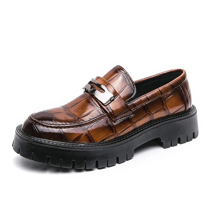 Quarry Croc-Embossed Loafers