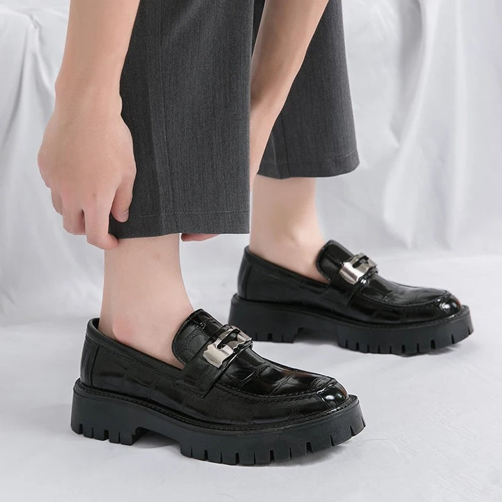 Quarry Croc-Embossed Loafers
