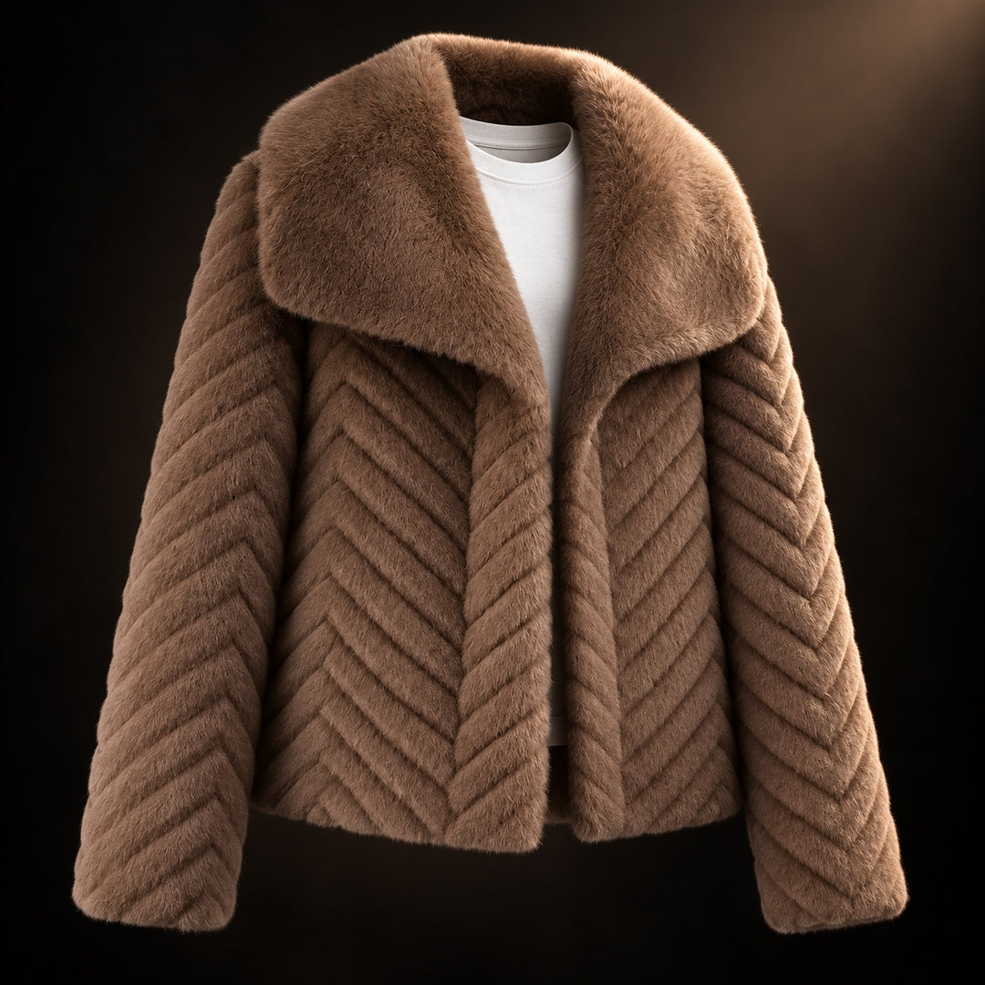 Chevron Plush Fur Jacket — ce_soul_s3_01