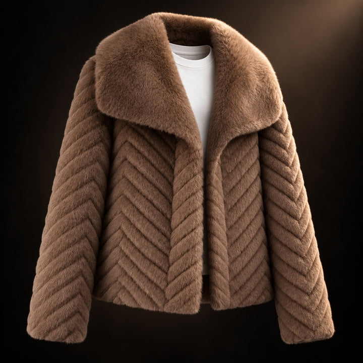 Chevron Plush Fur Jacket — ce_soul_s3_01