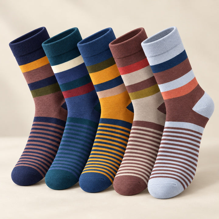 Colorblock Combed Cotton Socks — ce_metastatic_01