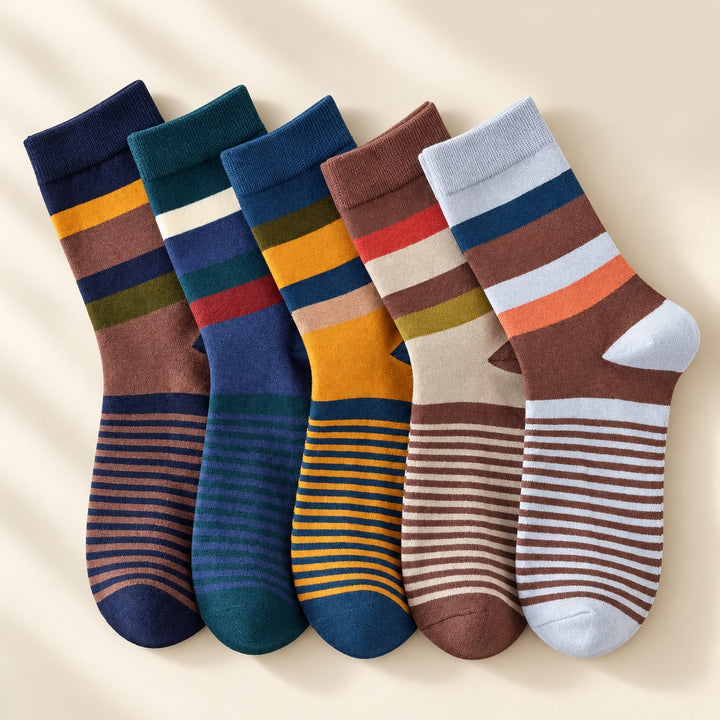 Colorblock Combed Cotton Socks — ce_metastatic_01
