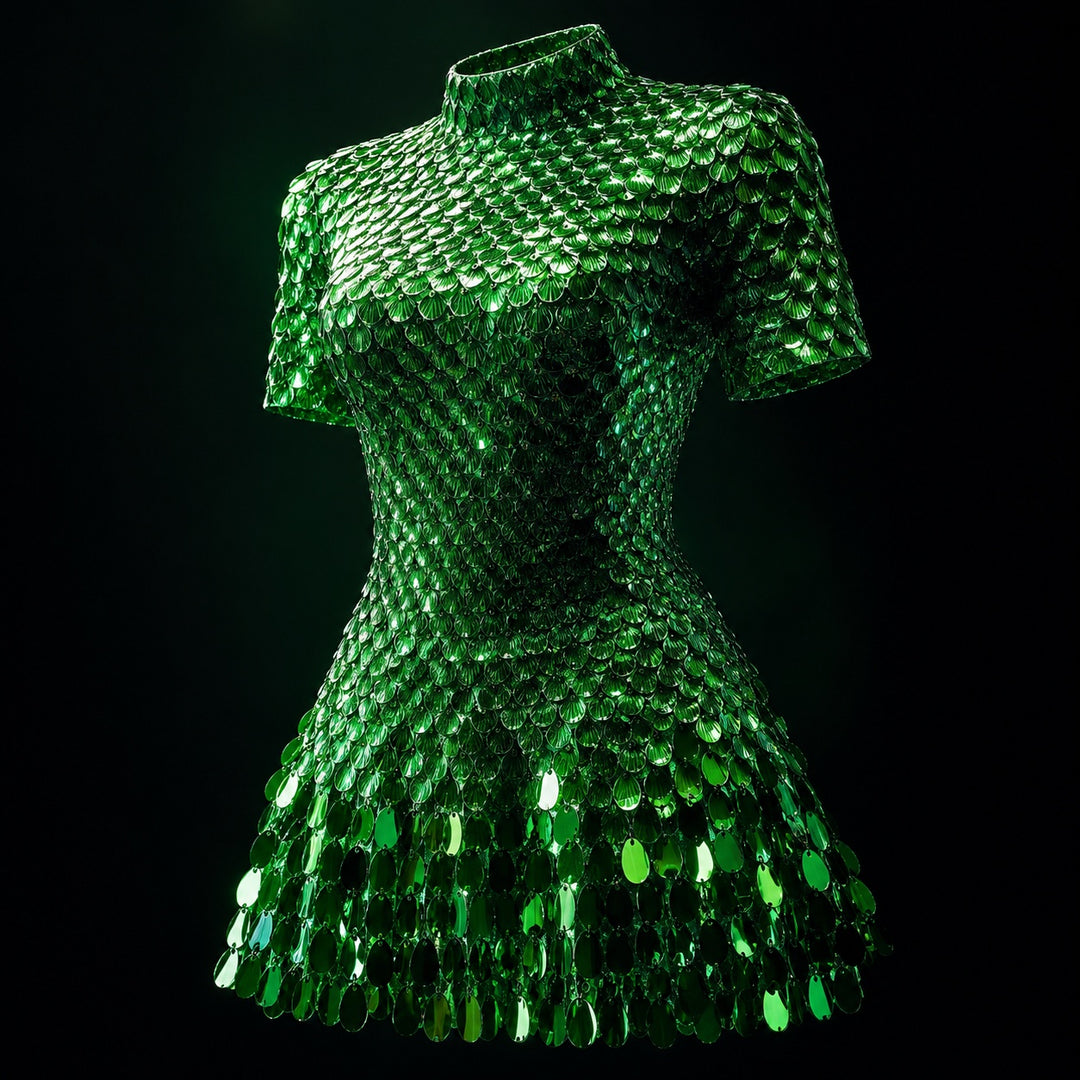 Conchiglia Shell-Sequin Mini Dress — ce_metastatic_04