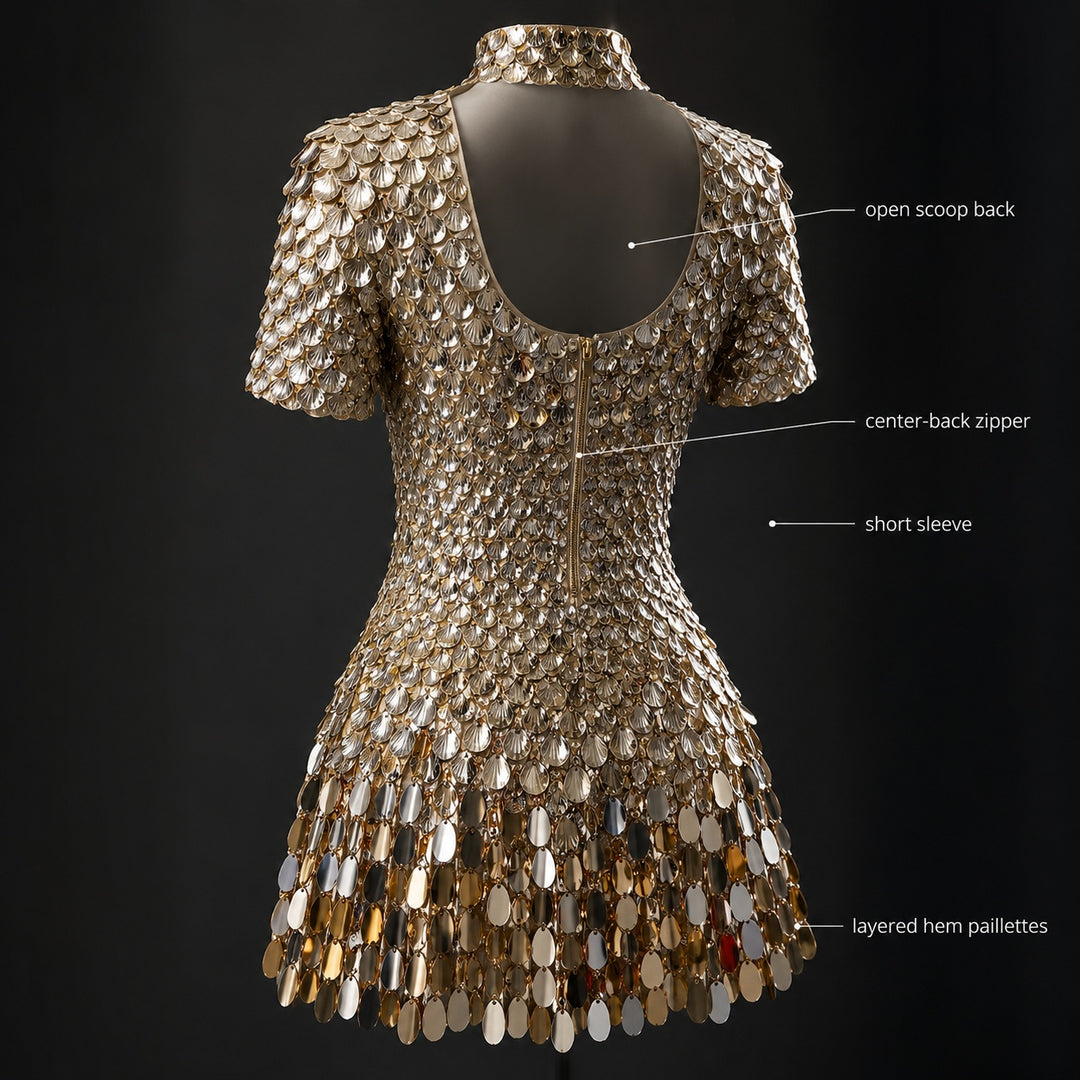 Conchiglia Shell-Sequin Mini Dress — ce_metastatic_06