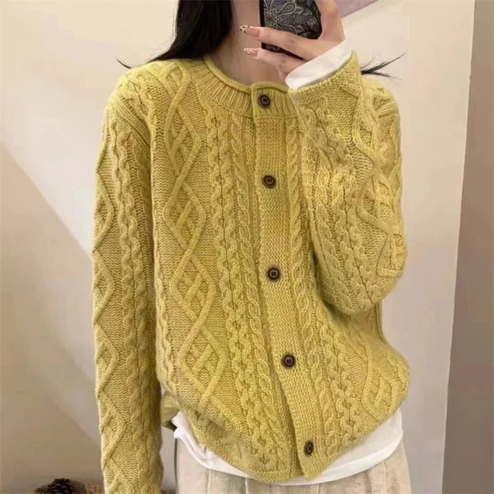 Cadence Cable Wool Cardigan