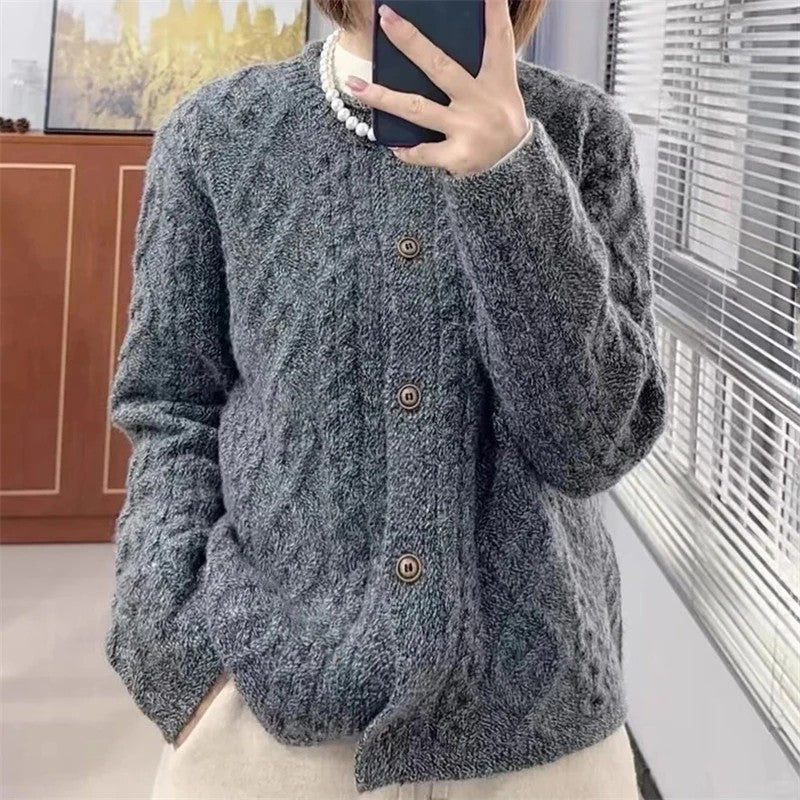 Cadence Cable Wool Cardigan