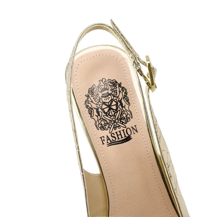 Serrata Crystal Slingbacks