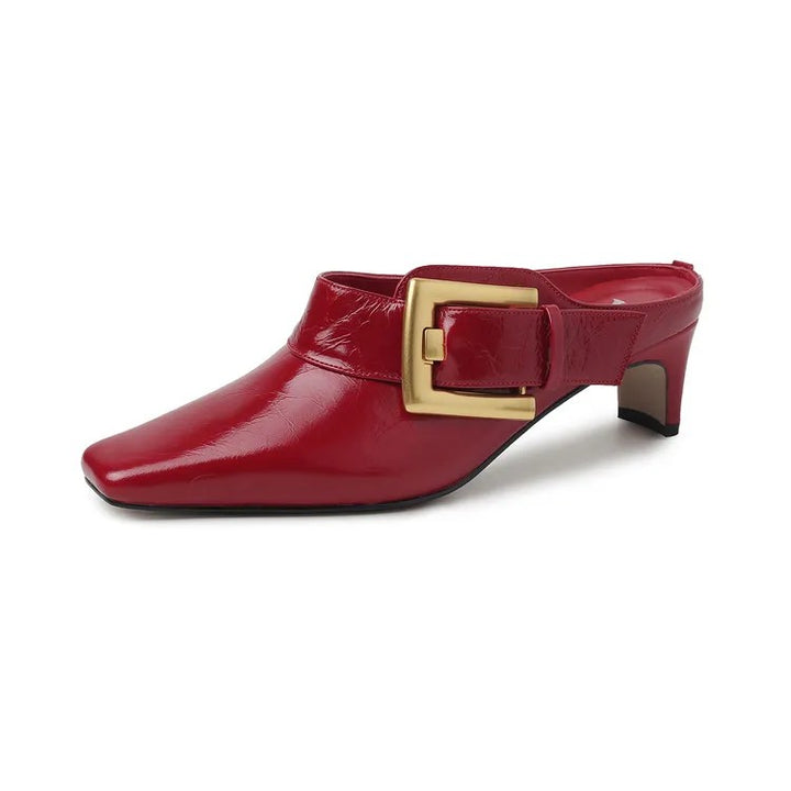 Bettina Buckle Mules