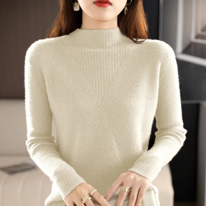 Allegra Cashmere Mock-Neck