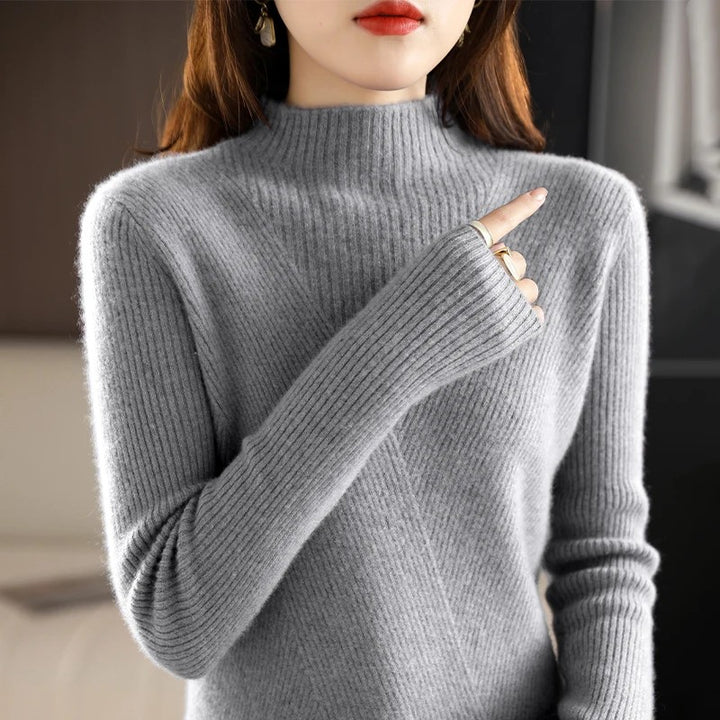 Allegra Cashmere Mock-Neck