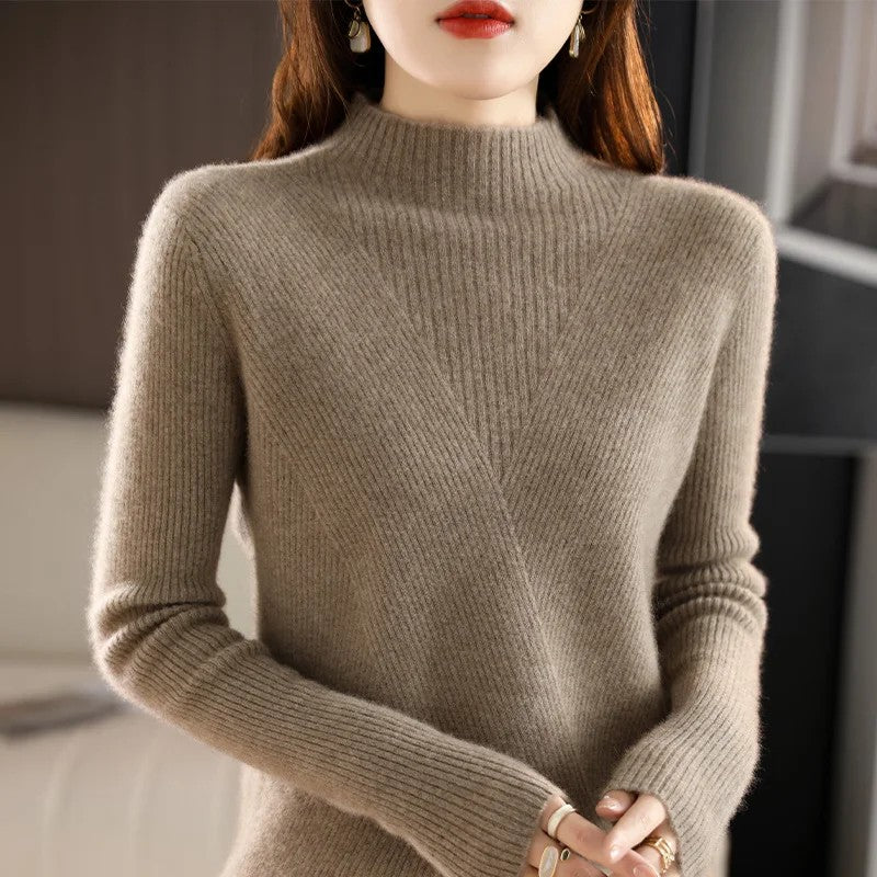 Allegra Cashmere Mock-Neck