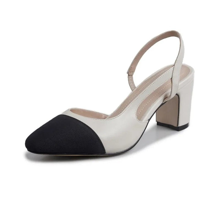 Bicolore Cap-Toe Slingbacks