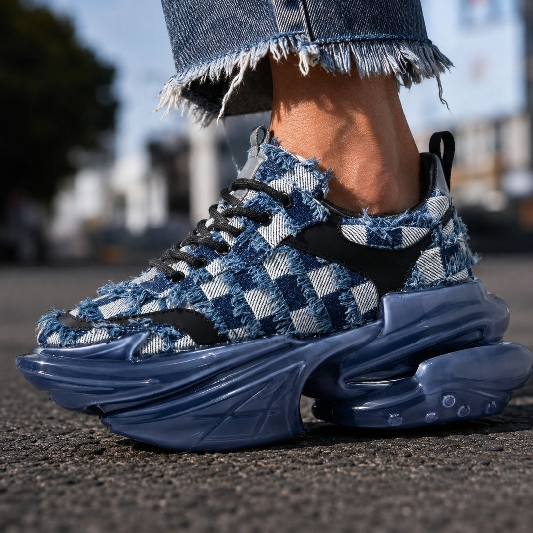 Damiera Checkered Platform Sneakers — ce_brooklyn_s2_01
