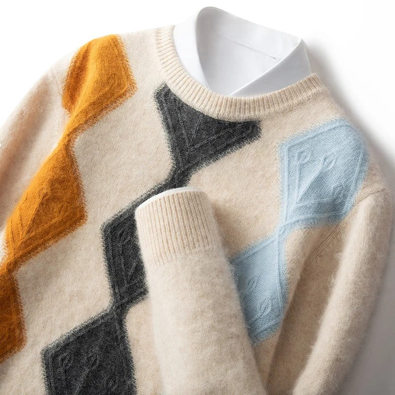 Ascot Argyle Cashmere Sweater