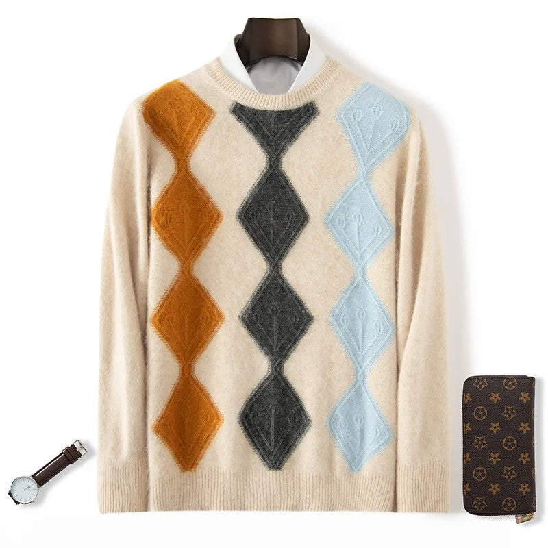 Ascot Argyle Cashmere Sweater