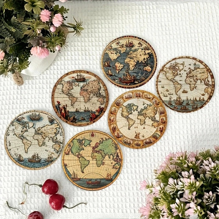 Cartographer Wood Coasters