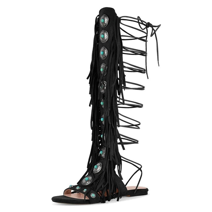 Frangetta Concho Gladiator Sandals