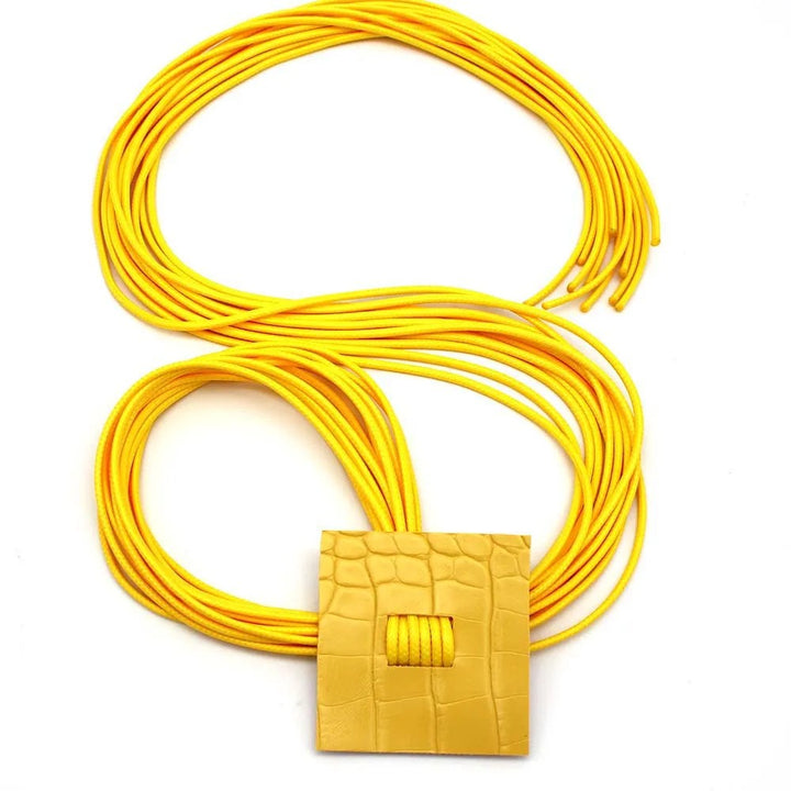 Nomada Fringed Leather Necklace
