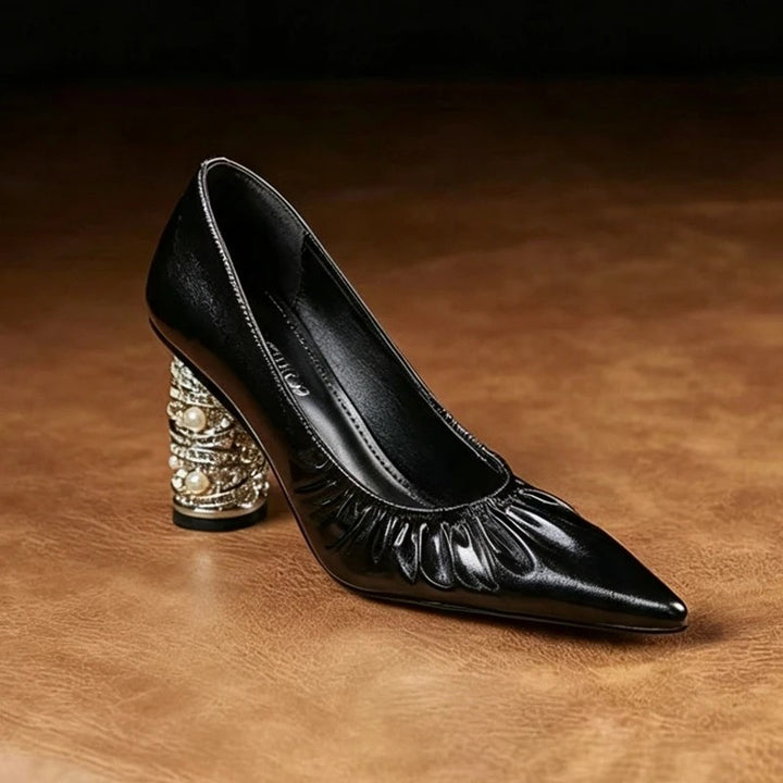 Regina Jewelled-Heel Pumps