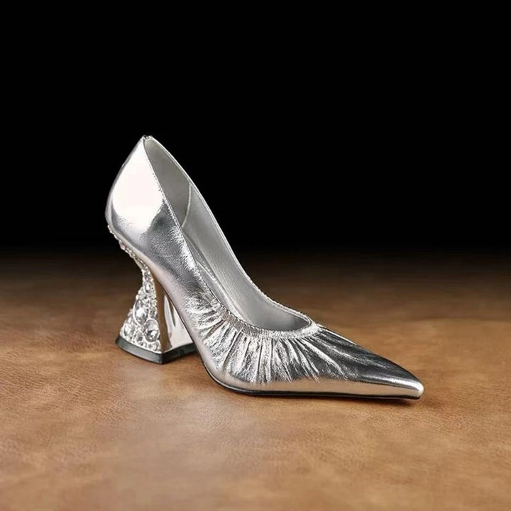 Regina Jewelled-Heel Pumps