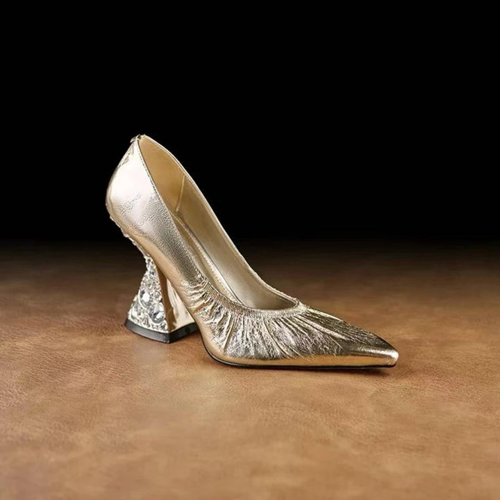 Regina Jewelled-Heel Pumps