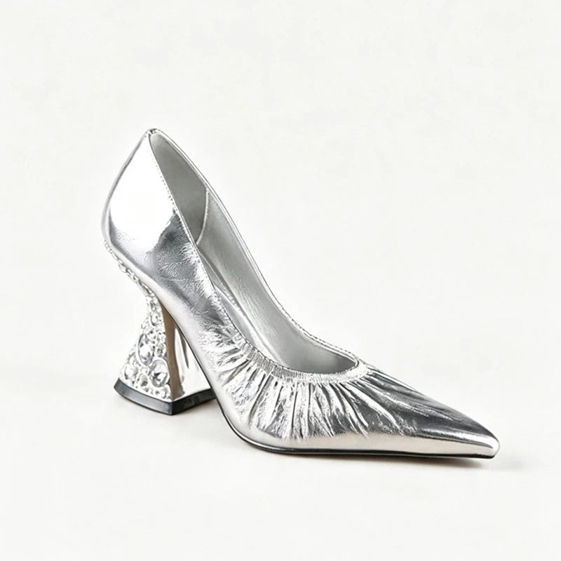Regina Jewelled-Heel Pumps