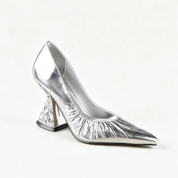 Regina Jewelled-Heel Pumps