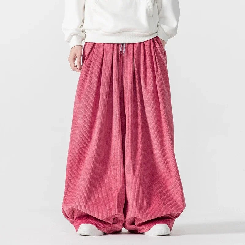 Billow Corduroy Wide-Leg Pants