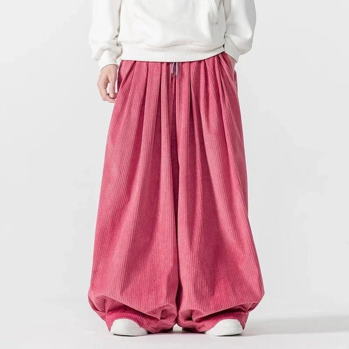 Billow Corduroy Wide-Leg Pants