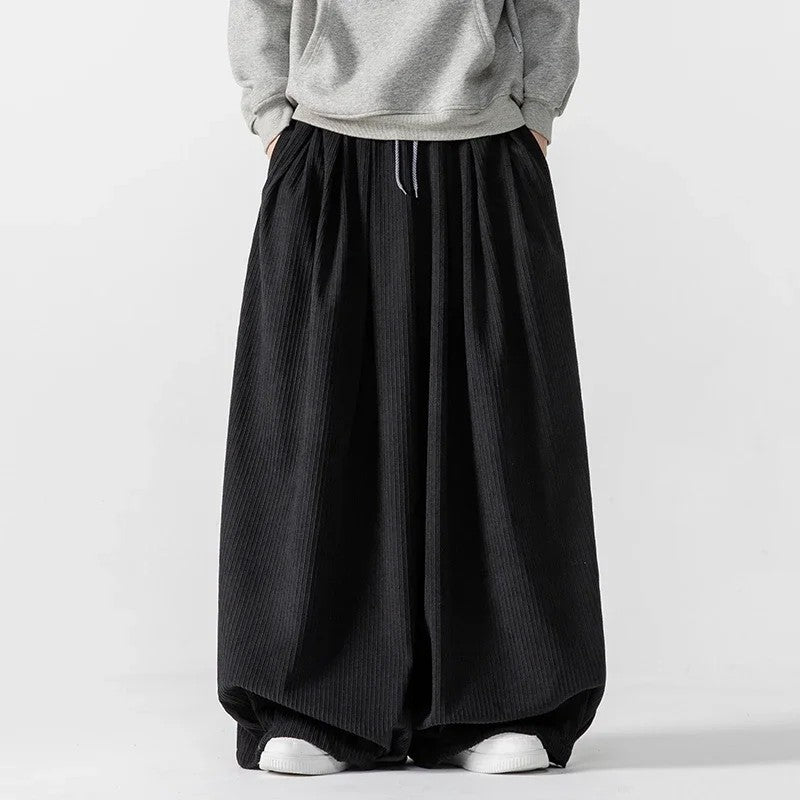 Billow Corduroy Wide-Leg Pants