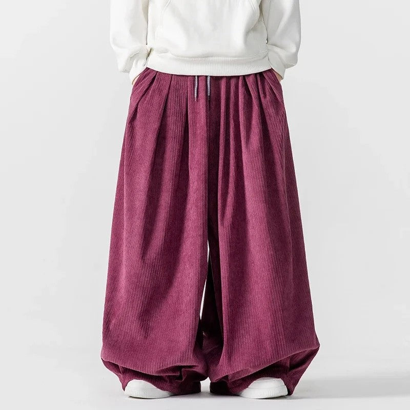 Billow Corduroy Wide-Leg Pants