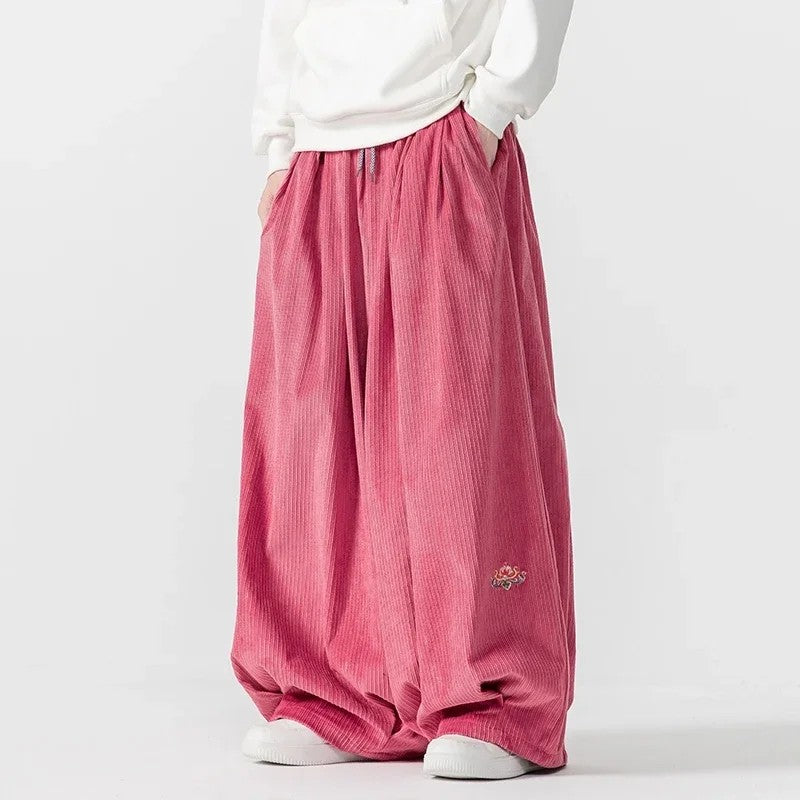 Billow Corduroy Wide-Leg Pants