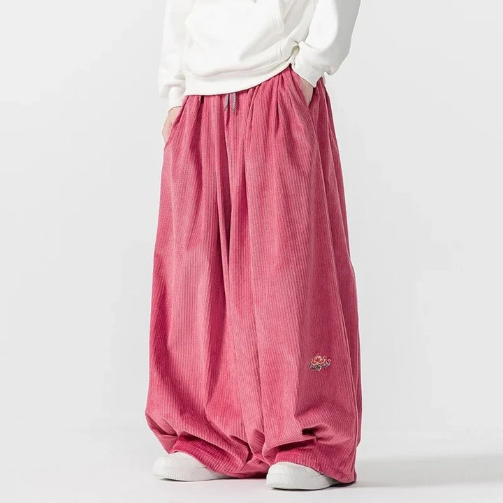Billow Corduroy Wide-Leg Pants