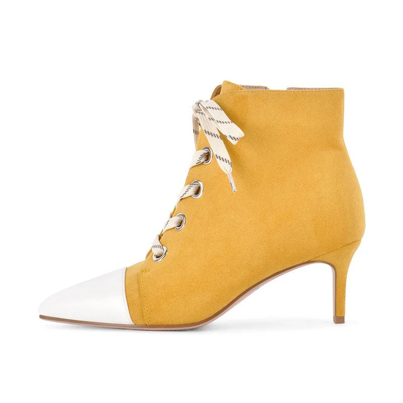 Camoscina Cap-Toe Booties