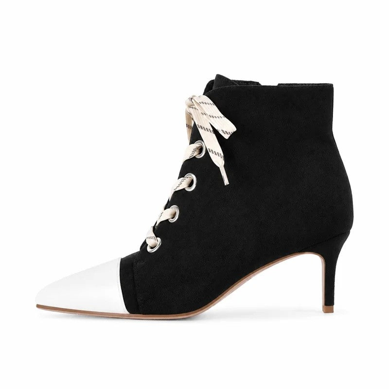 Camoscina Cap-Toe Booties