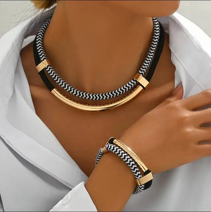 Boulevard Cord Necklace Set
