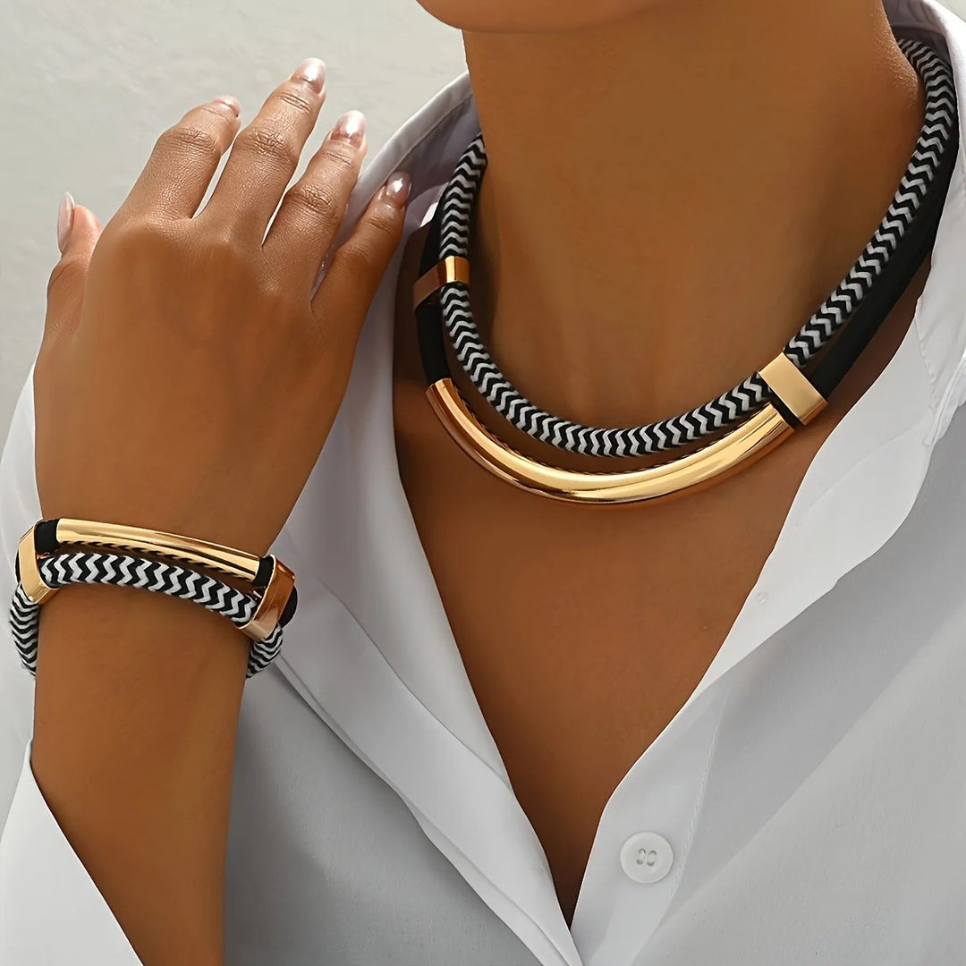 Boulevard Cord Necklace Set