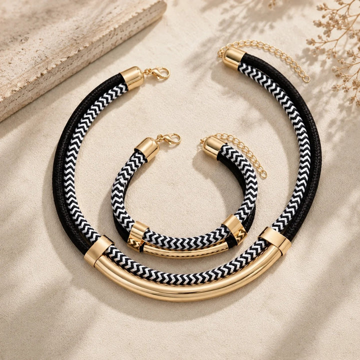 Boulevard Cord Necklace Set