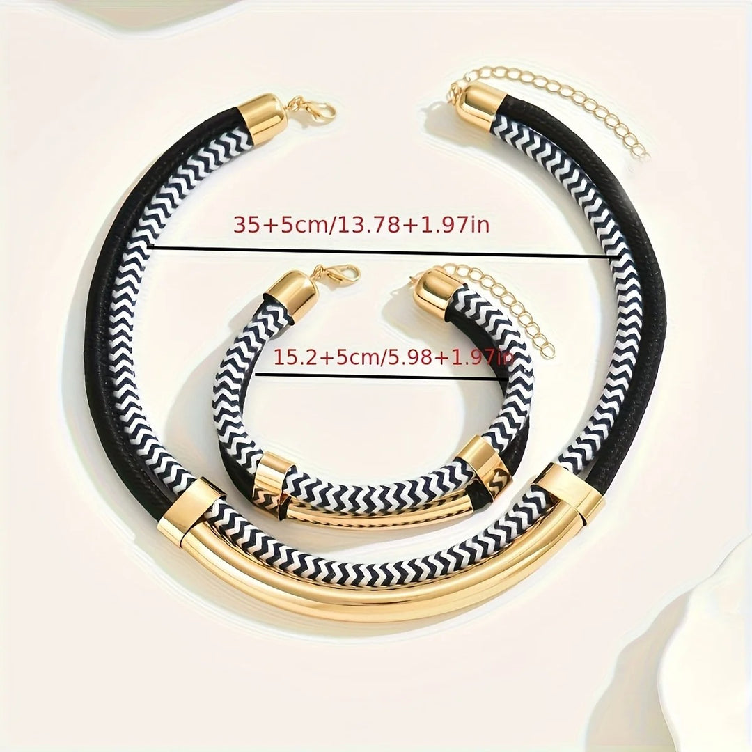 Boulevard Cord Necklace Set