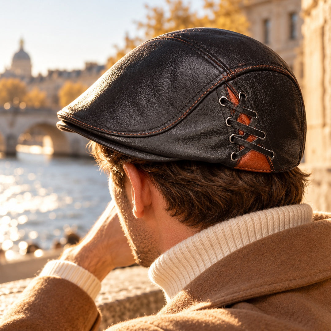 Fiacre Laced Leather Beret — ce_metastatic_01